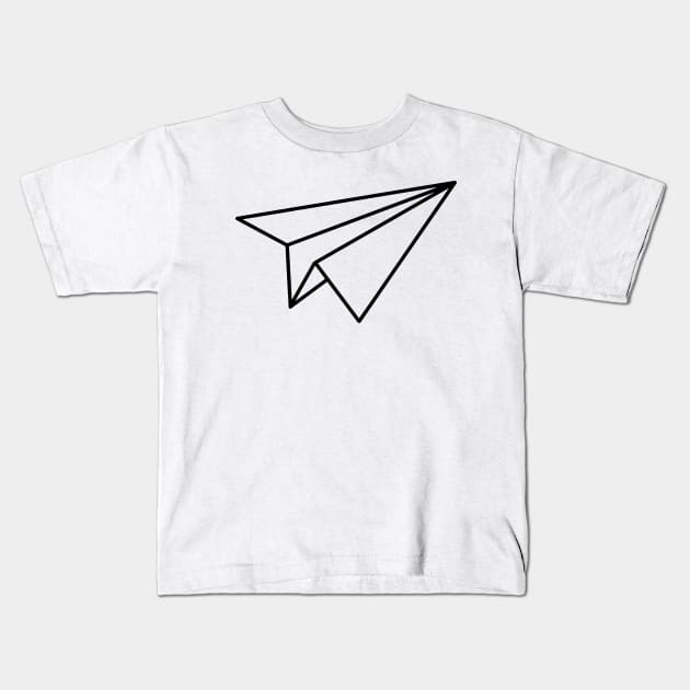 Paper Airplane Kids T-Shirt by The Local Sticker Shop